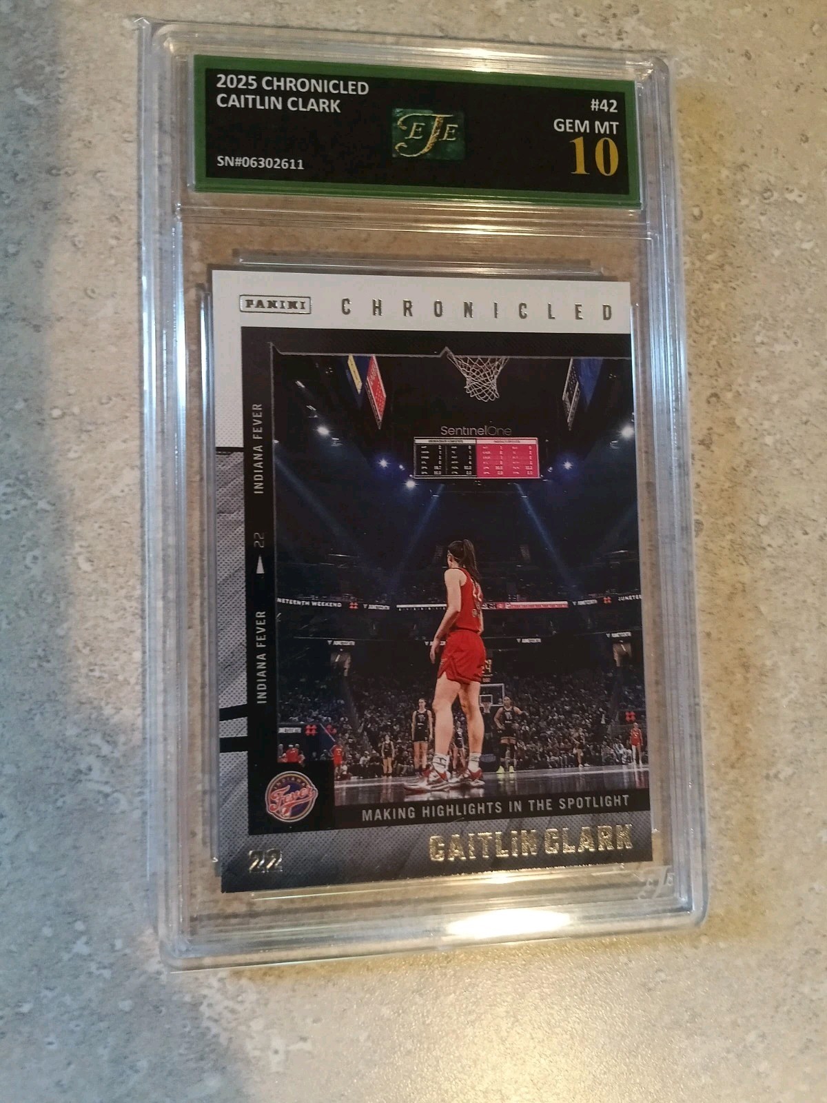 2025 Caitlin Clark Gem Mint 10 Chronicled Card