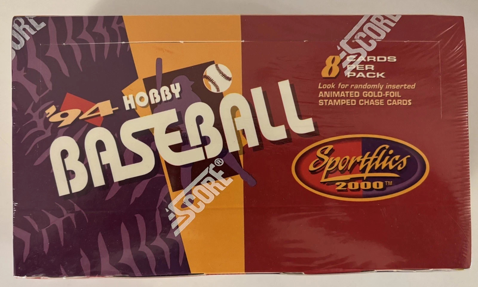 1994 Score Sportflics 2000 Baseball Factory Sealed Hobby Box (Fresh From Case)