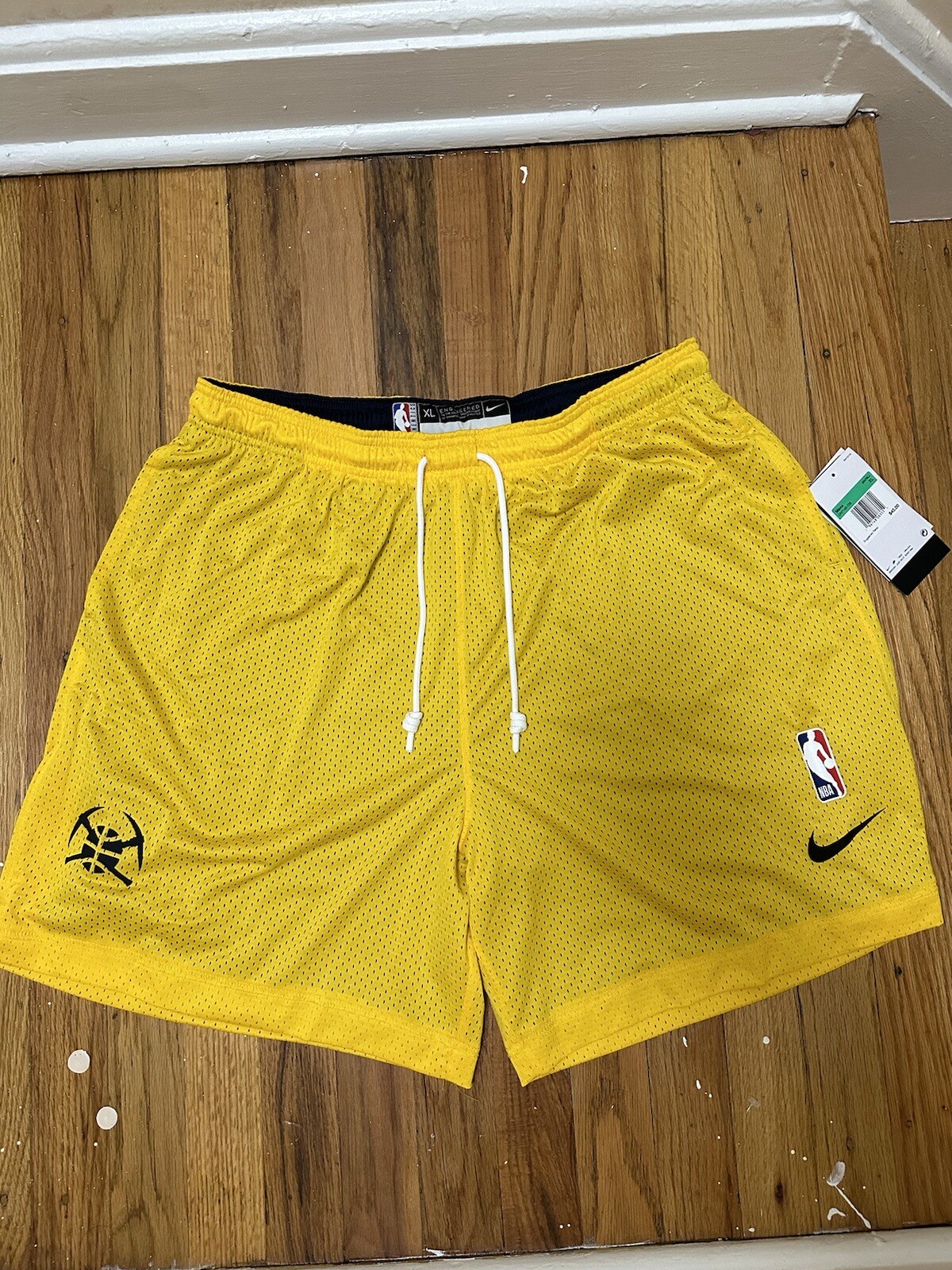 Nike NBA Denver Nuggets Player Issued Reversible Practice Shorts DN7146-726 XL