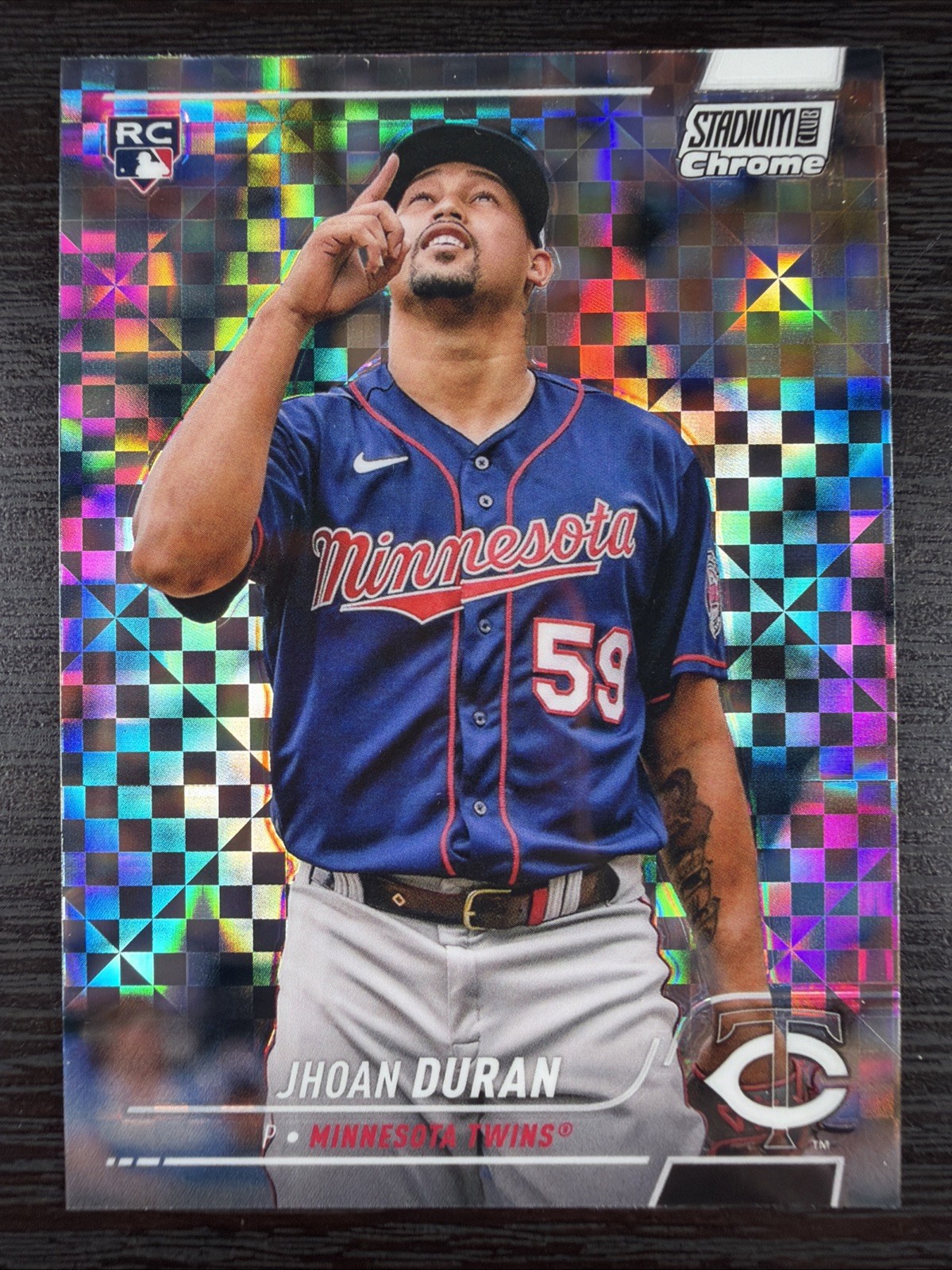 Jhoan Duran RC 2022 Topps Stadium Club Chrome X-FRACTOR Rookie #328 Phillies