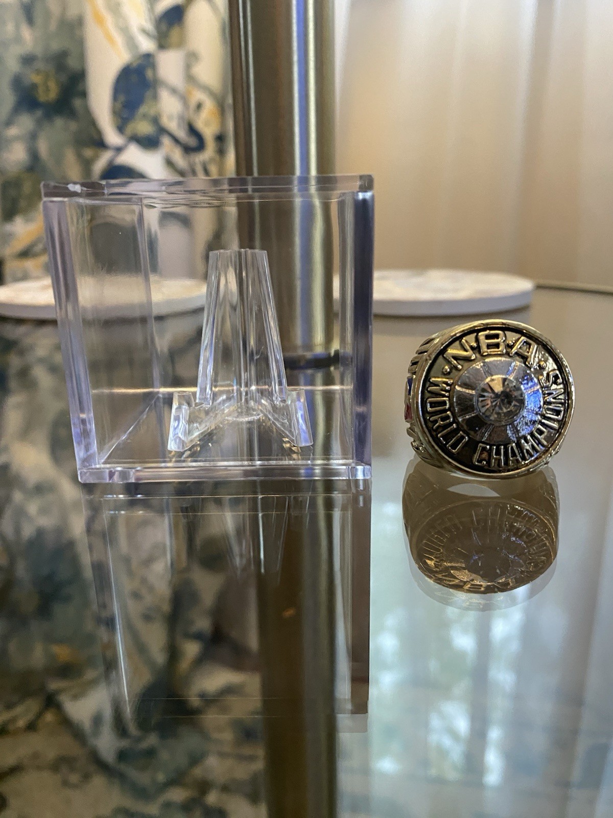 1973 New York Knicks Championship Ring w/Showcase Cube Willis Reed USA SHIP