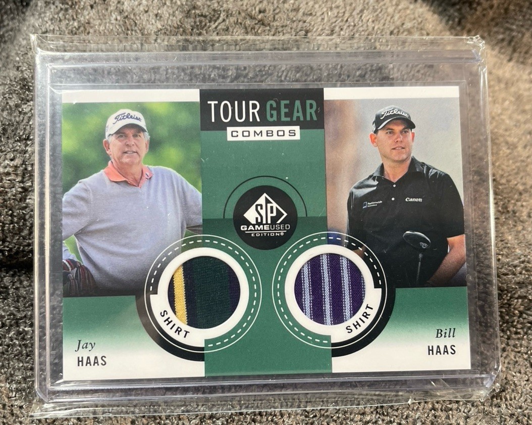 Jay Haas Bill Haas 2013 UD TOUR GEAR COMBOS Game Used Memorabilia SHIRT – TG2-HH