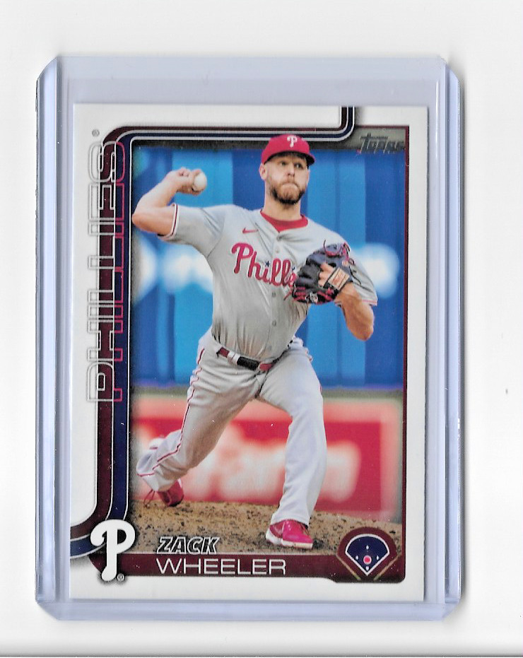 2025 TOPPS SERIES ONE ZACK WHEELER BASE CARD – CARD #218 – PHILLIES – FREE SHIP