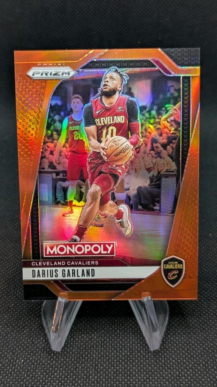 2024-25 Panini Prizm Monopoly – Darius Garland #14 Orange Prizm #’d /149