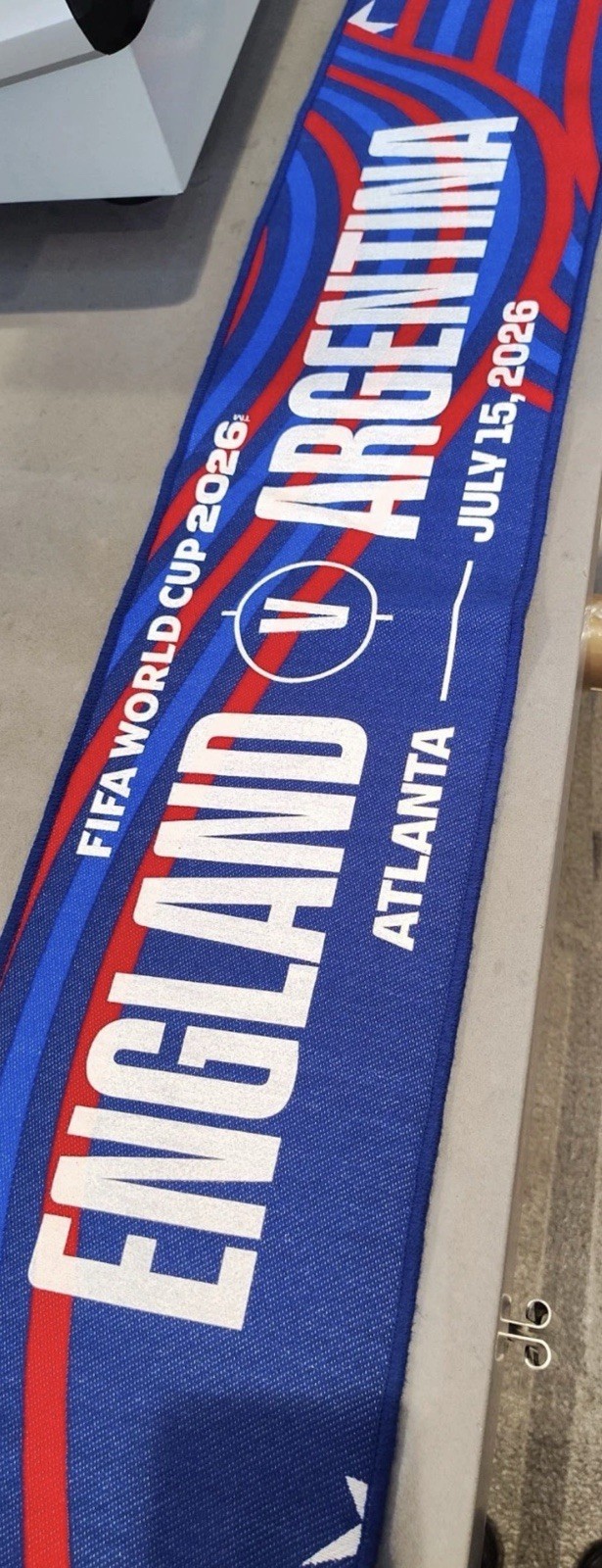 Official FIFA 2026 World Cup Argentina Vs England Scarf