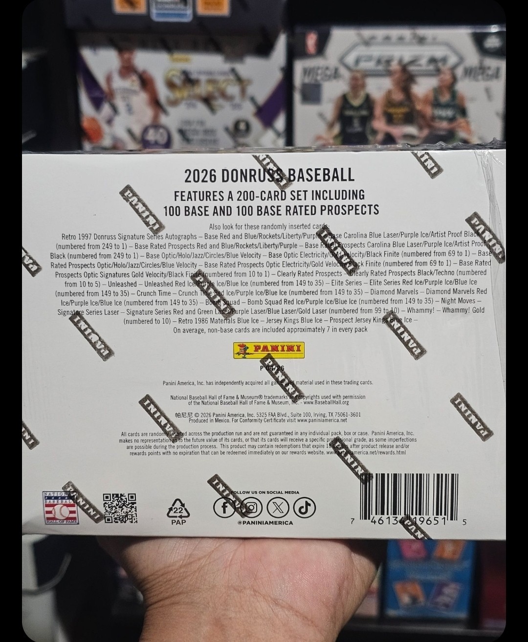 2026 Panini Donruss Baseball Mega Box! (RECTANGLE BOX) New Factory Sealed!