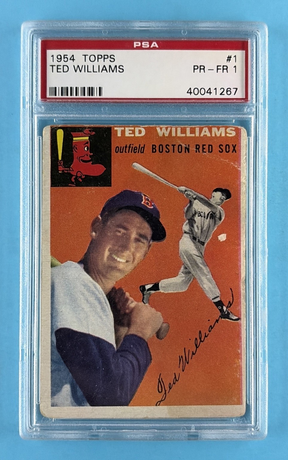 1954 Topps #1 Ted Williams – PSA 1 PR-FR
