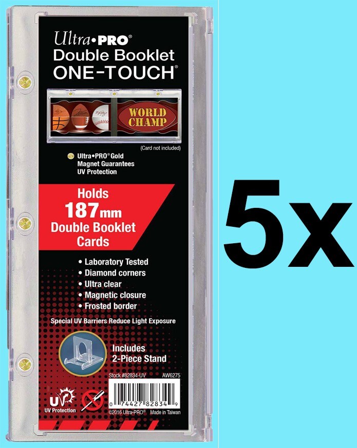 5 Ultra Pro One Touch 187mm Double Booklet Horizontal Magnetic Holder Stand Case