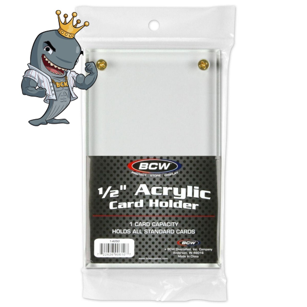 BCW Acrylic 1/2-Inch Card Holder FREE SHIP