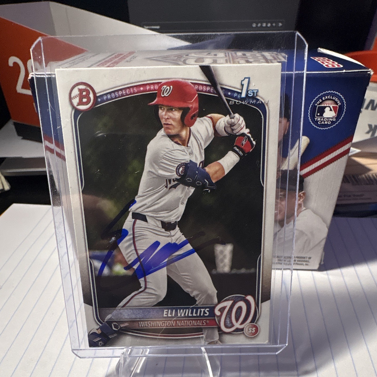 Topps 2025 Bowman Draft Eli Willits 1st Bowman IP Auto BD-1 Washington Nationals