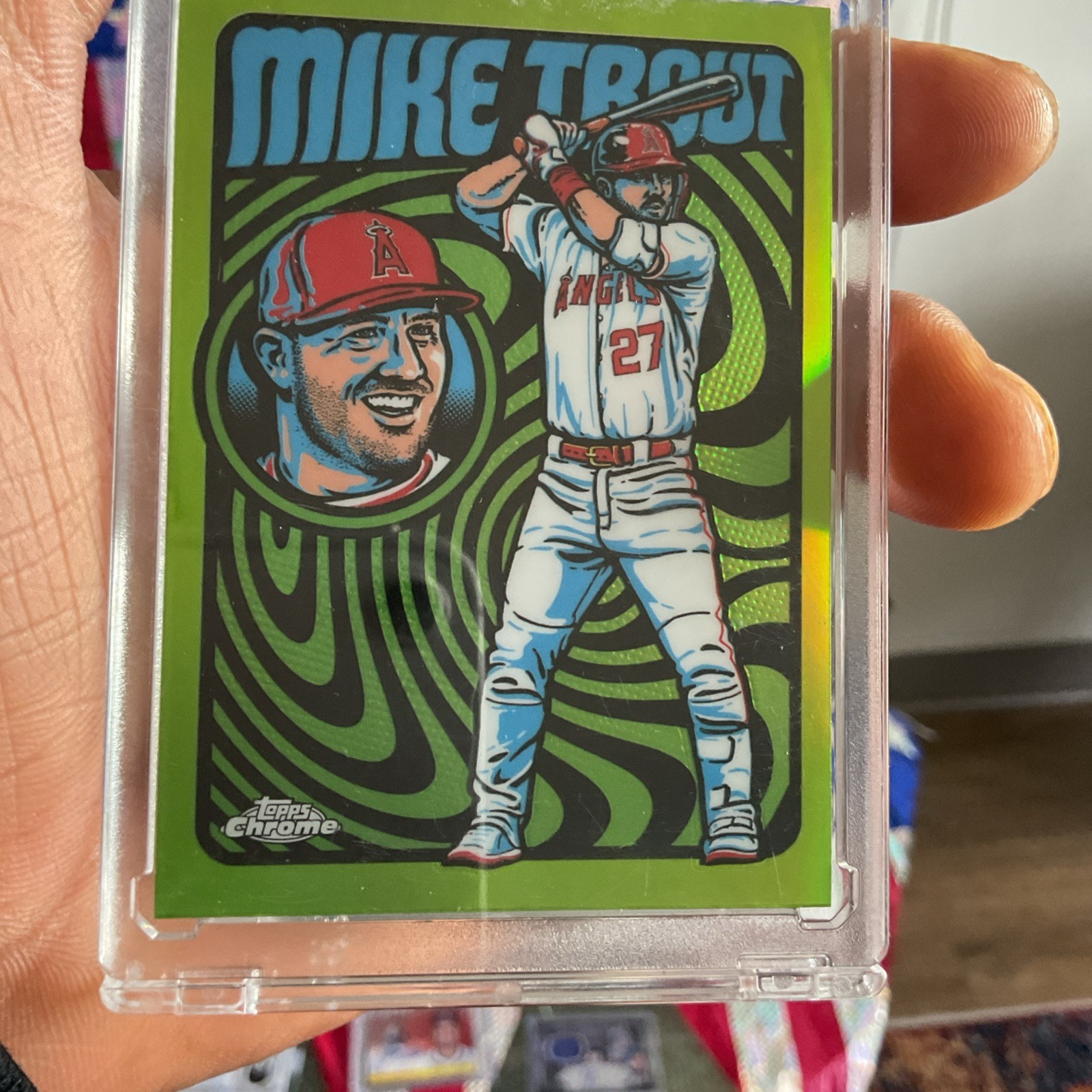 Topps 2024 Chrome Ultraviolet All-Stars Insert Mike Trout UV-3 Angels