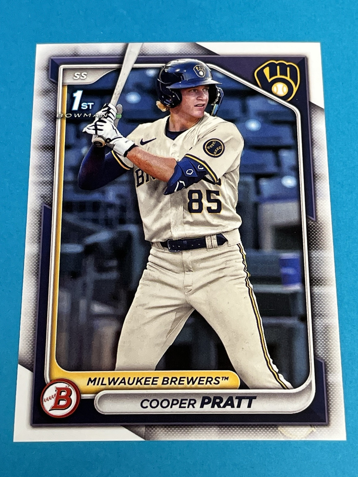2024 Bowman COOPER PRATT 1st Bowman #BP-137 Milwaukee Brewers Qty Avail
