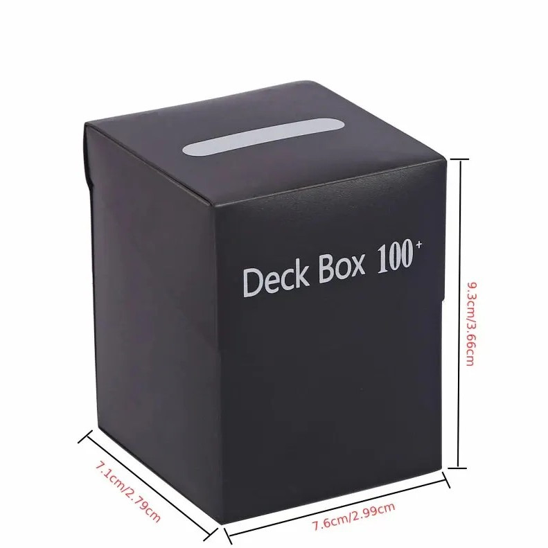 1pc Trading Card Storage Box Solid Color Card Holder Organizer Sports And Games