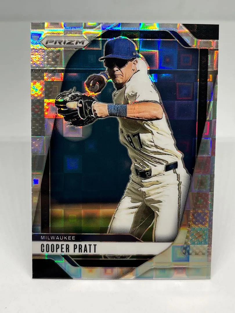 Cooper Pratt 2025 Panini Prizm Pandora /199 Card #6 Milwaukee Brewers