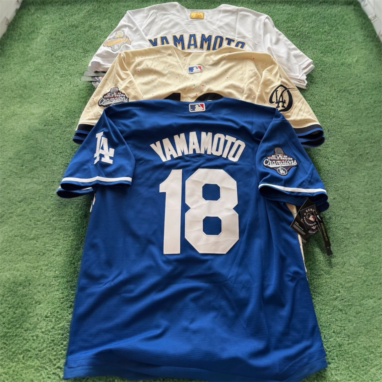 NEW Yoshinobu Yamamoto Dodgers 2025 World Series Jersey! SHIPS SAME DAY!
