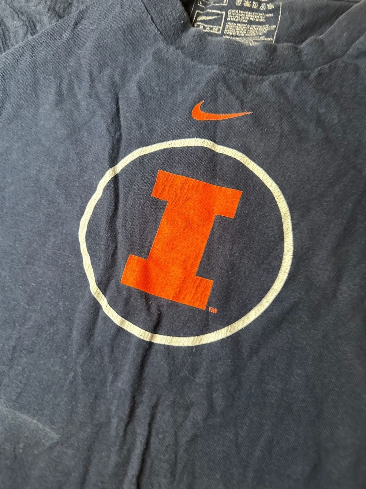 Nike Illinois Fighting Illini Long Sleeve T-Shirt Team Issued