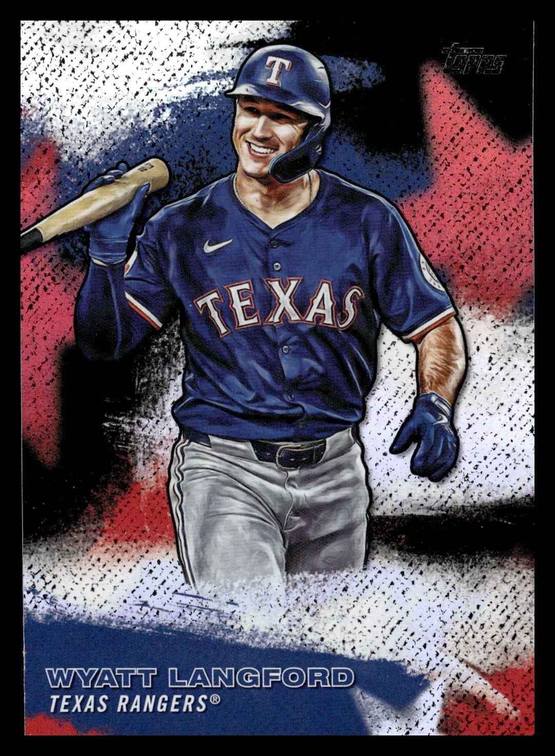 2026 Topps Series 2 Stars MLB SMLB-58 Wyatt Langford, Texas Rangers