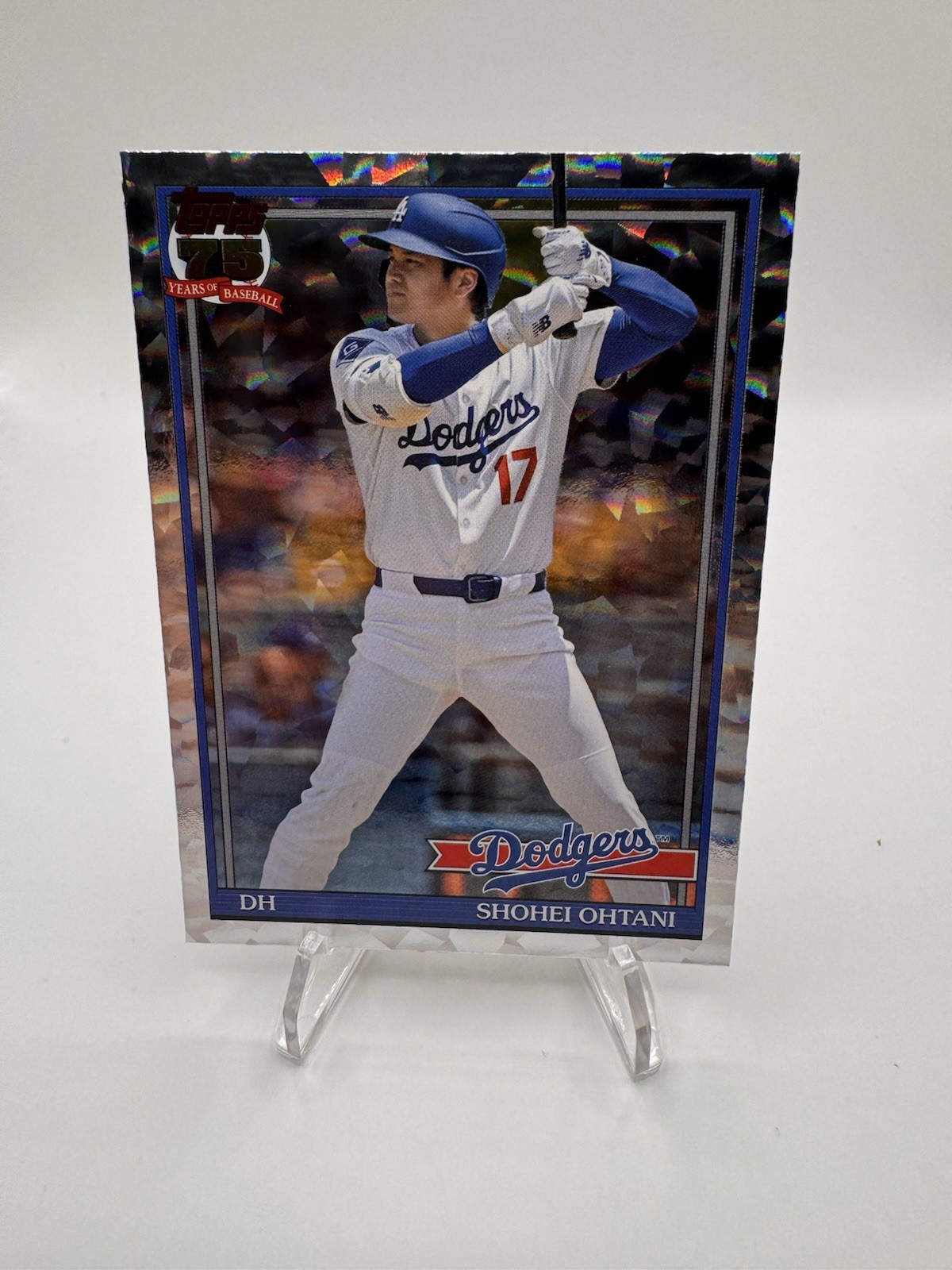 2026 Topps 75 Series 2 Shohei Ohtani Dodgers 1991 Crackle Foil Insert #91B2-1