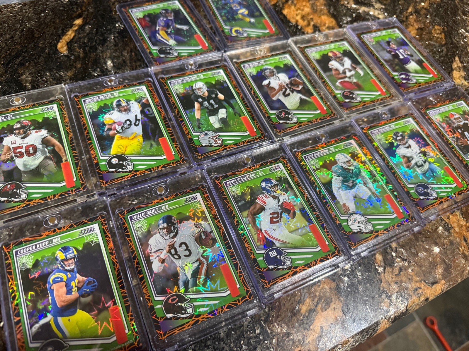 Score A Treat 2025 14 Card Webs Lot /31 Bettis, Pollard, Cupp, kyren Williams
