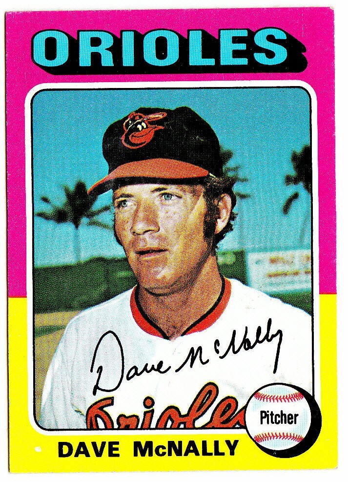 1975 TOPPS MINIS #26 DAVE MCNALLY Baltimore Orioles Baseball Card