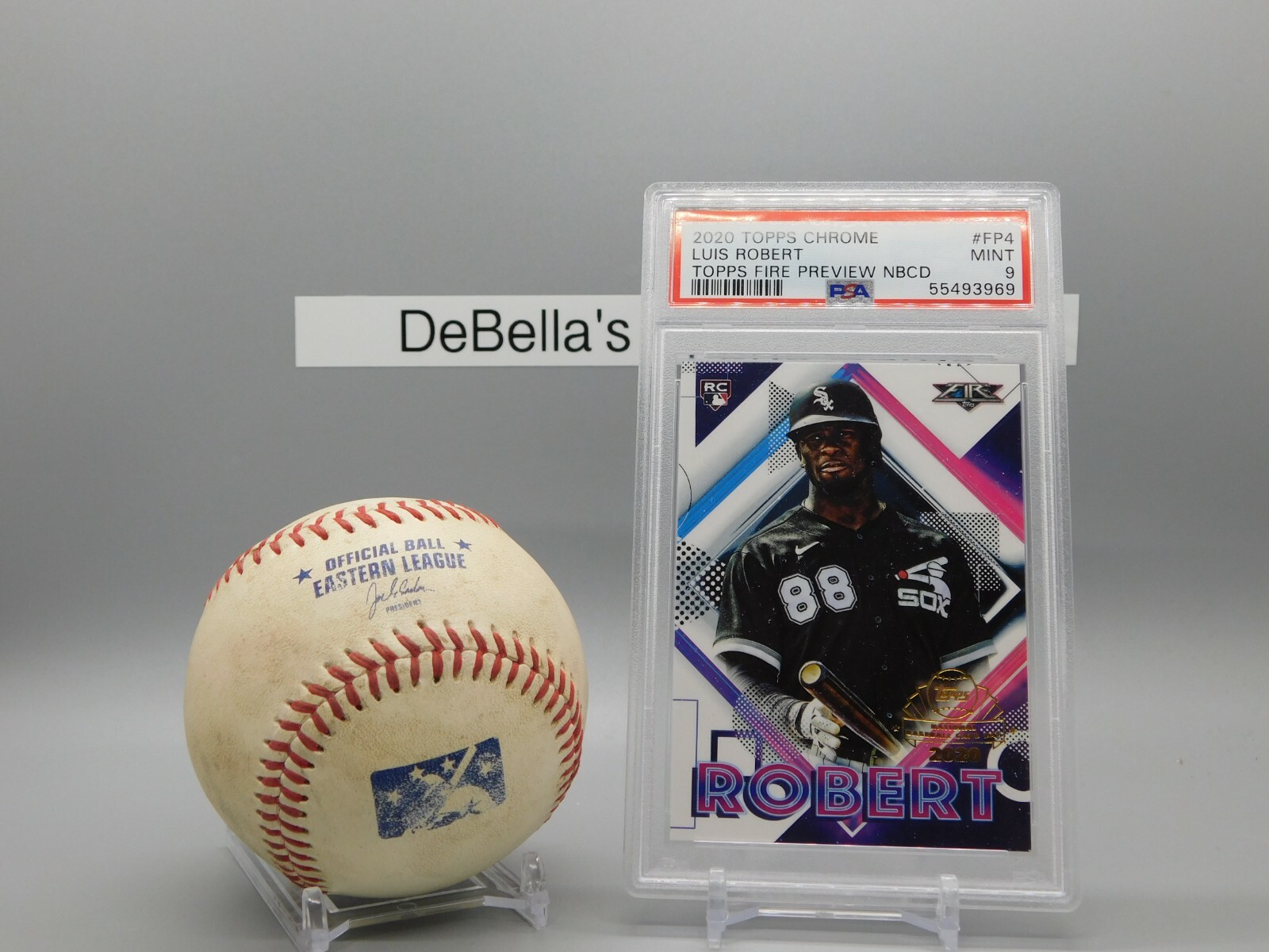 2020 Topps Chrome LUIS ROBERT Topps Fire Preview NBCD Rookie RC #FP-4 PSA 9