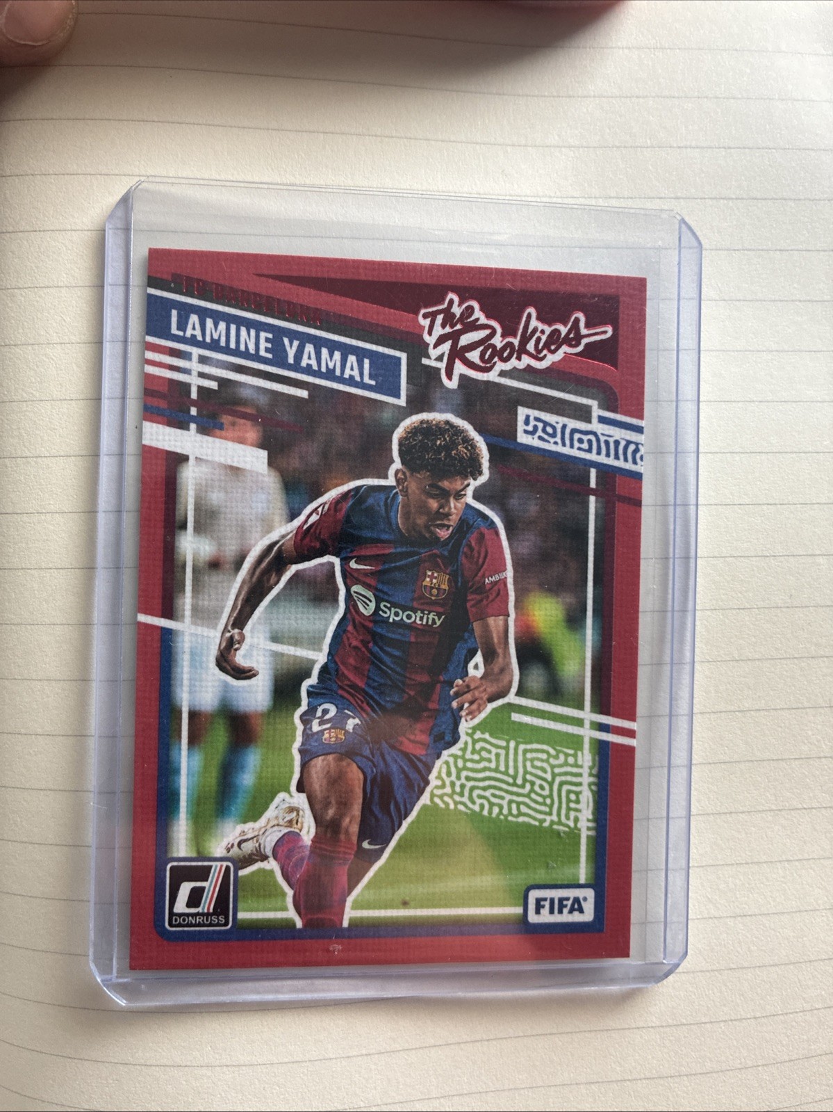 2023-24 Panini Donruss Fifa – The Rookies Lamine Yamal #25 Red (RC)