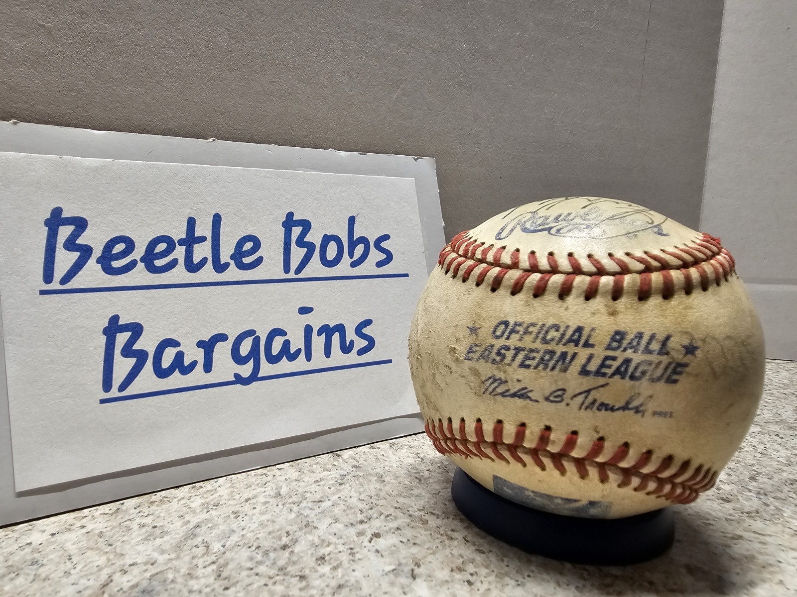 Eastern League 1997-2002 MiLB Autographed Rawlings Baseball Unknown No COA