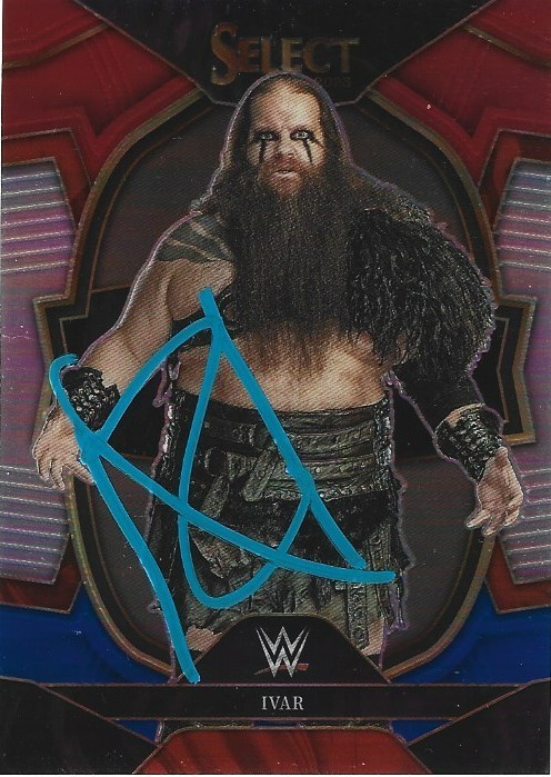Ivar Autographed 2023 Panini Select WWE Pro Wrestling Trading Card
