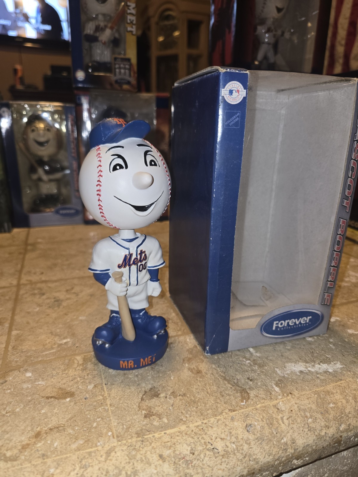 Mr Met Mascot Bobble 2006 Forever Collectibles NY New York Mets Bobblehead Foco