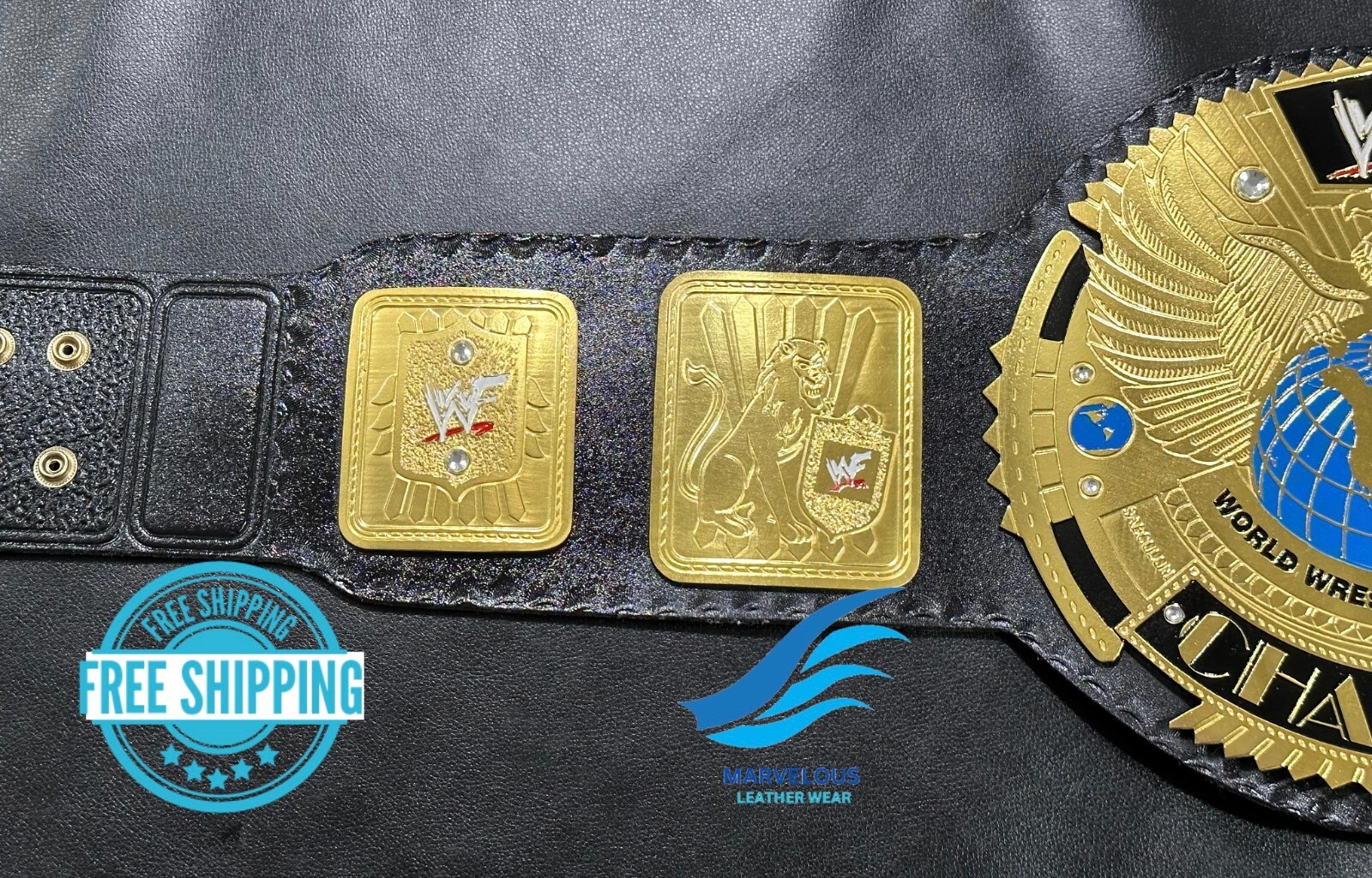 Attitude Era Big Eagle Championship Wrestling Belt Replica 4mm Brass Adult Size