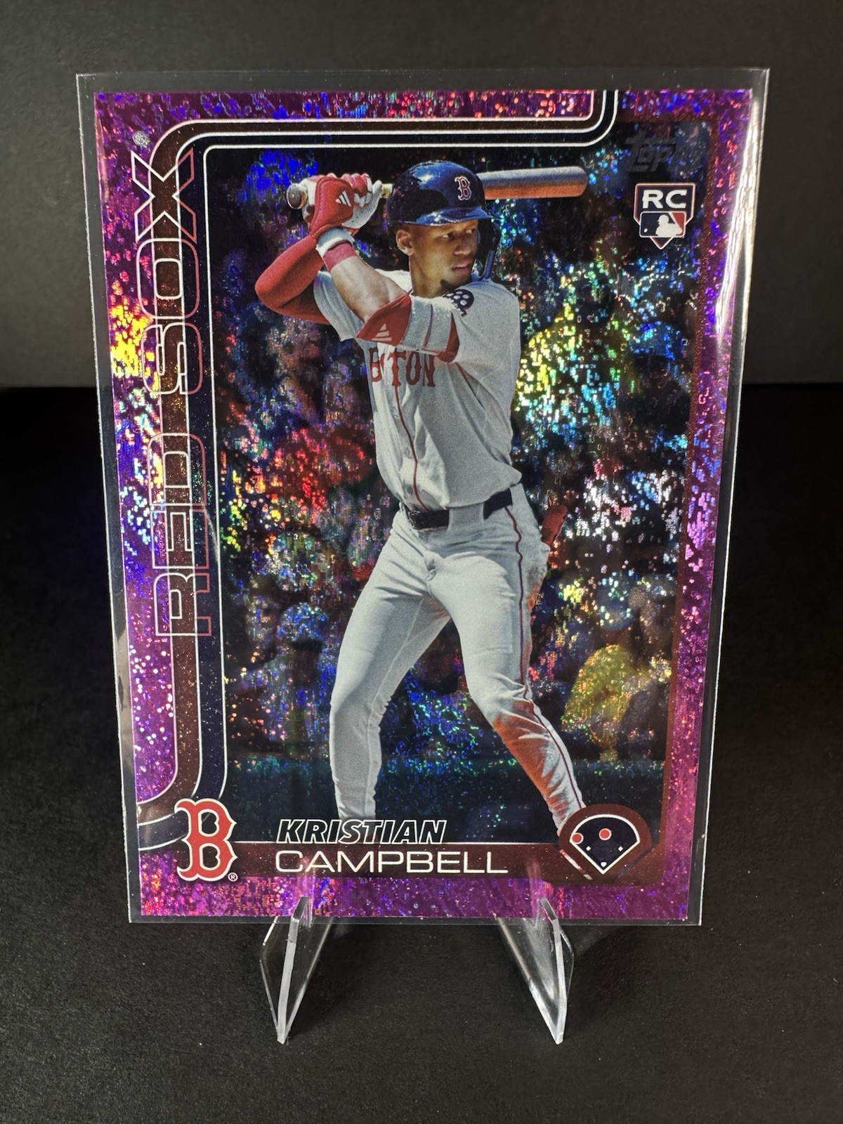 Kristian Campbell Topps 2025 Update Series Rookie RC pink sparkle refractor#US1