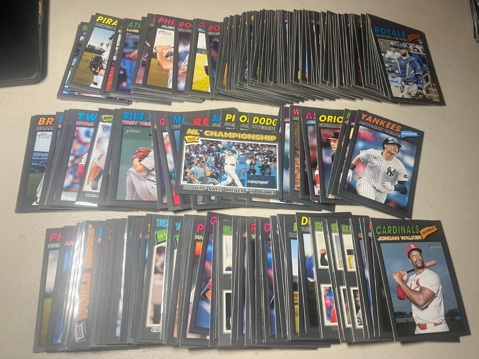 2026 Topps Heritage Baseball Parallel Singles Dark Gray Bordered