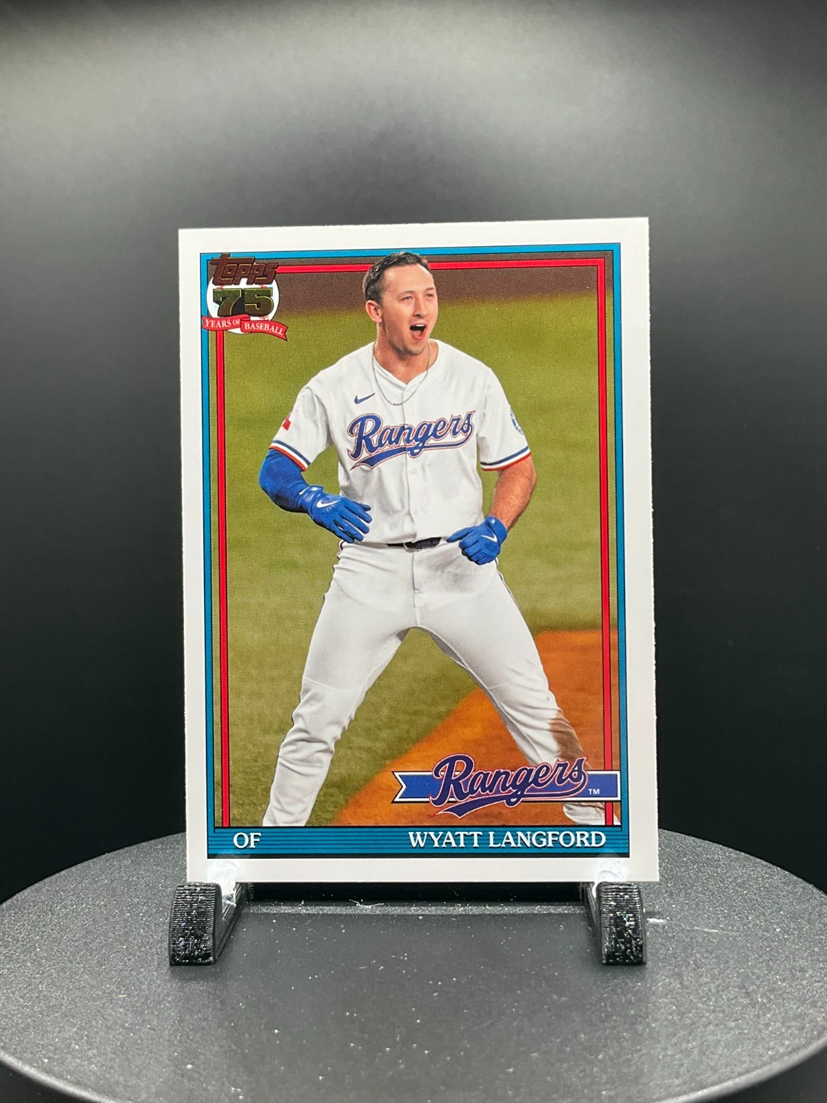 2026 Topps Series 2 Baseball 1991 Topps 91B2-48 Wyatt Langford, Texas Rangers
