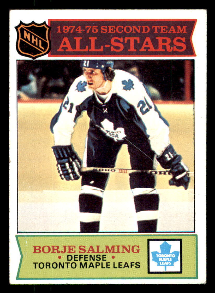 1975-76 Topps Hockey #294 Borje Salming AS EX JRI7