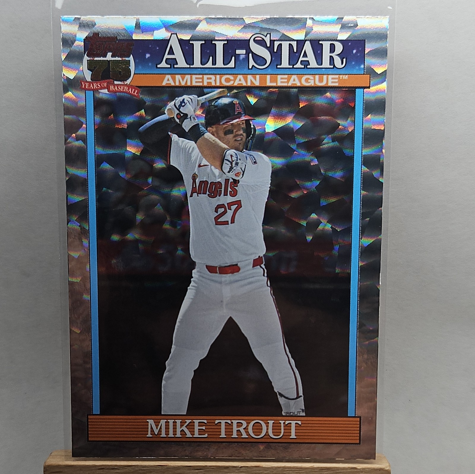 Topps Mike Trout All-Star Mojo Refract American League Insert #91AS-1 Angels MLB