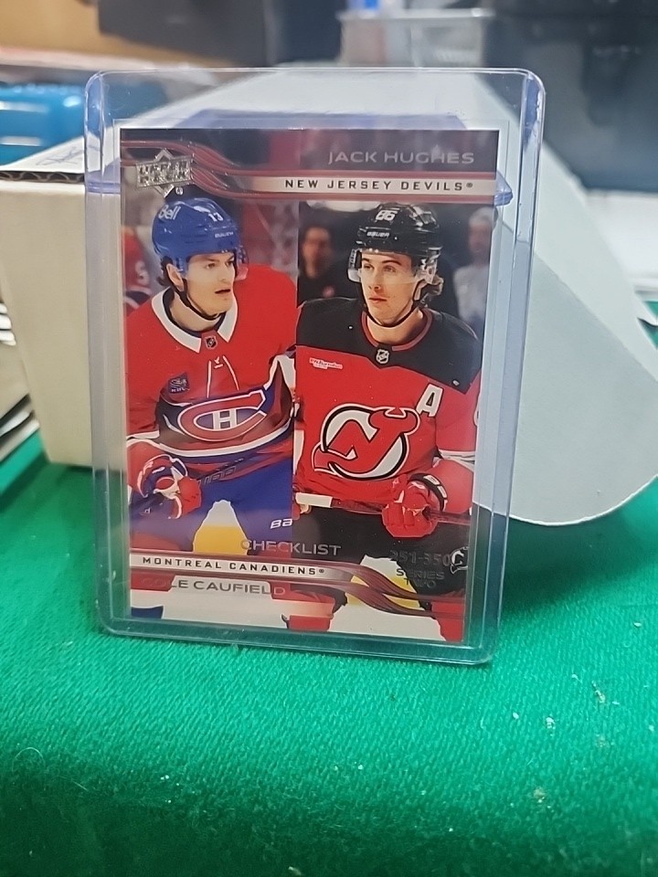 2025-26 Upper Deck Series 2 Hockey Cole Caufield Jack Hughes Checklist 251-350