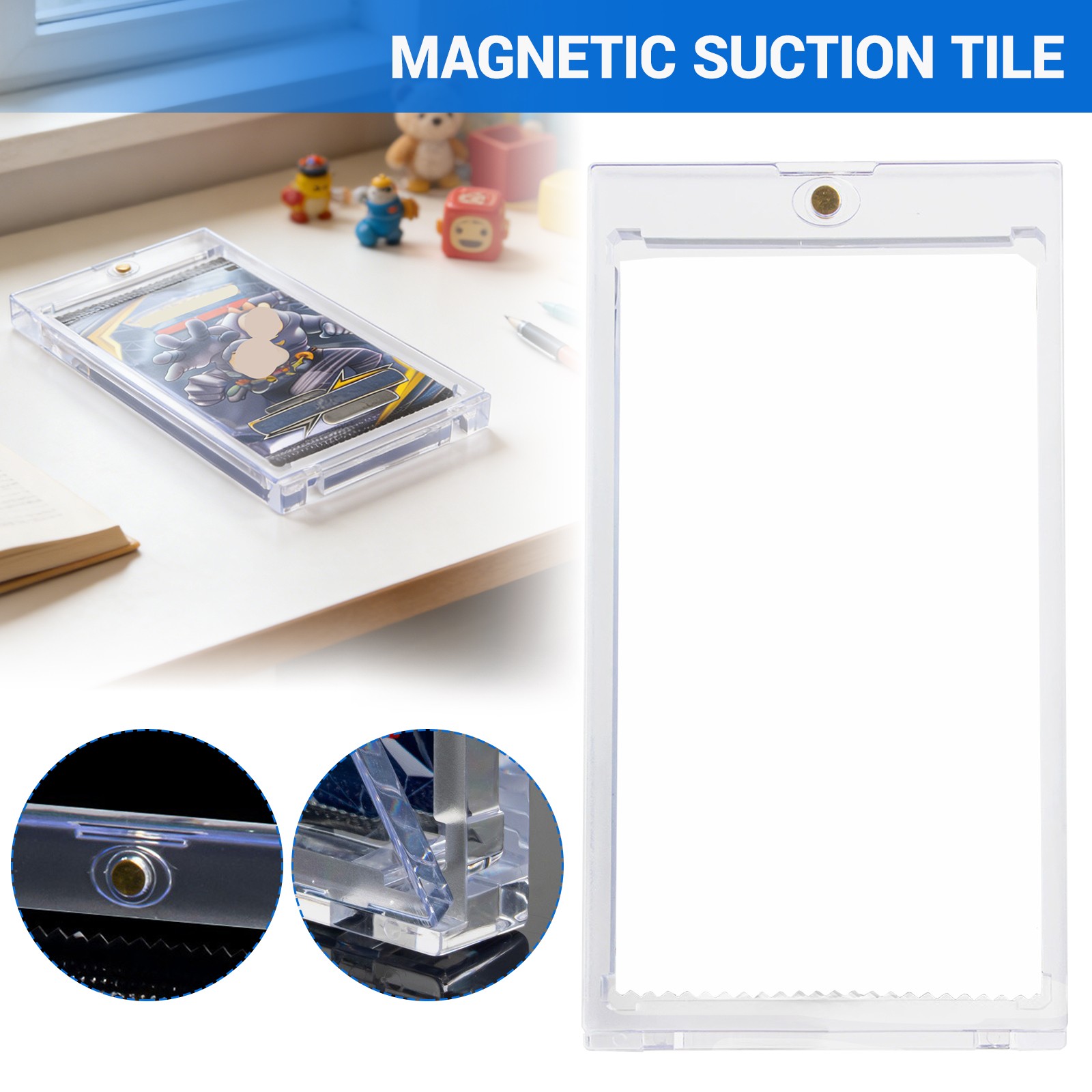 1-30Pack Magnetic Card Holder – UV Protector for Booster Packs and Collectibles