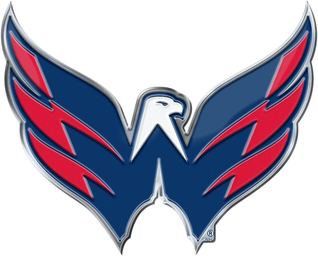 Washington Capitals Logo NHL Color Auto Emblem Free Shipping! NEW 3×4 Inches