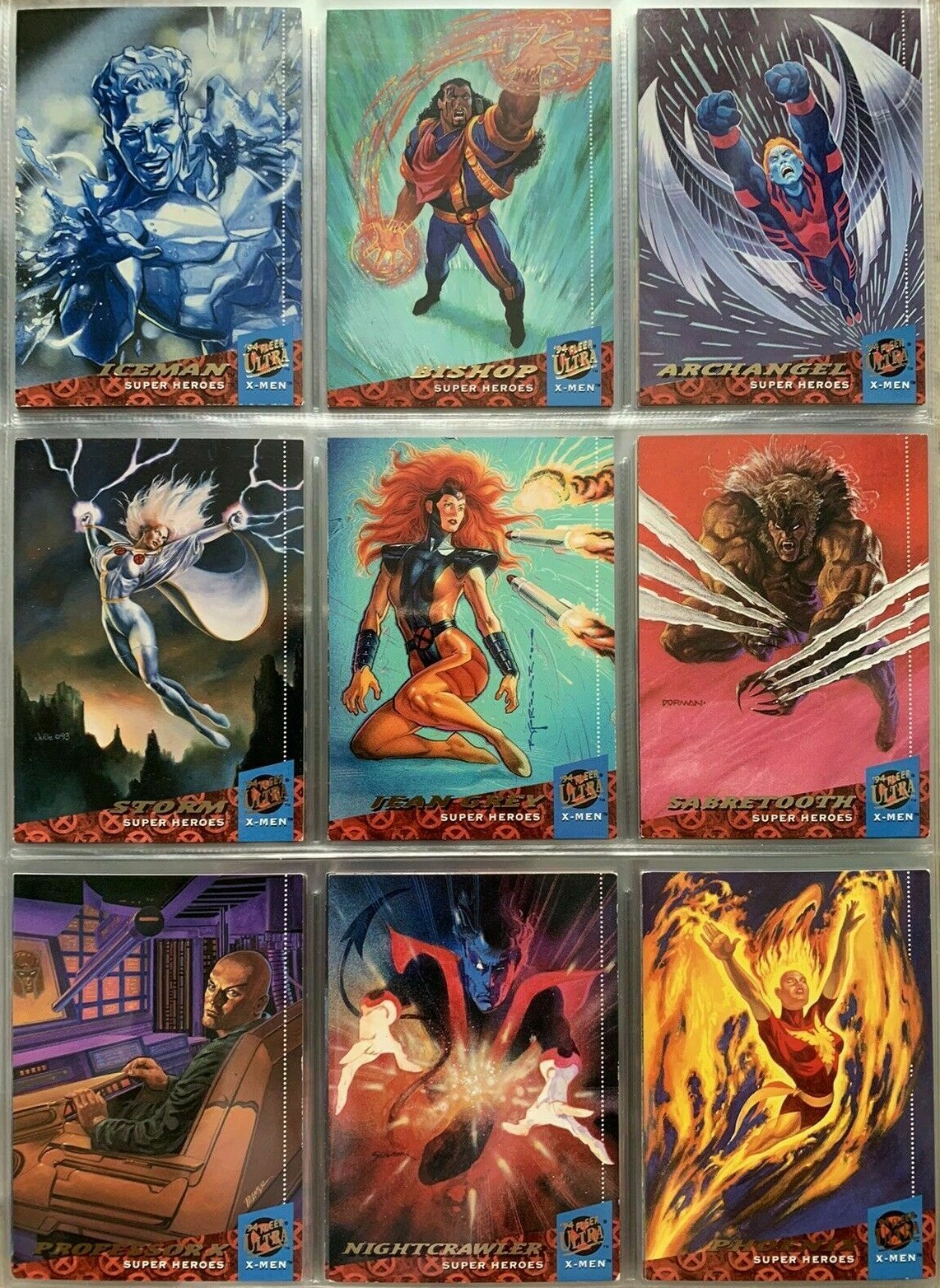 X-MEN Marvel (1994, ULTRA FLEER ) Base Cards Complete your set