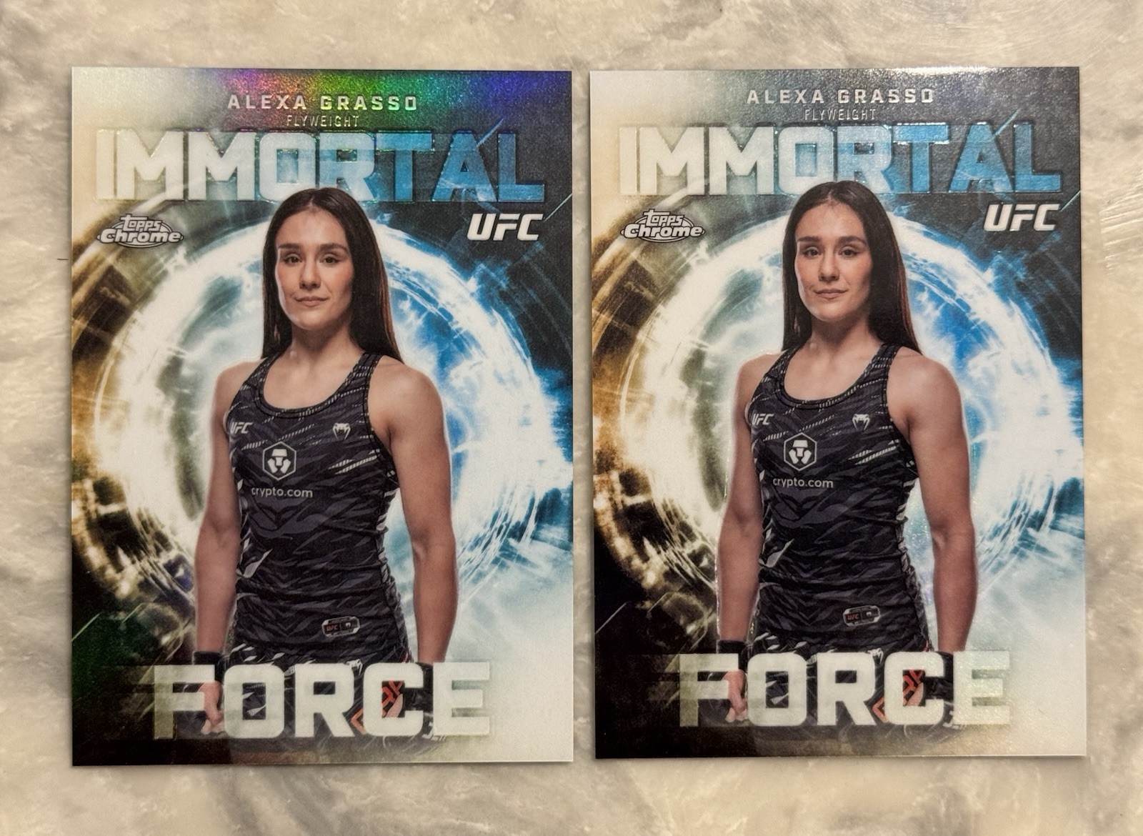 (2) 2026 Topps Chrome UFC Alexa Grasso Immortal Force SSP Case Hit