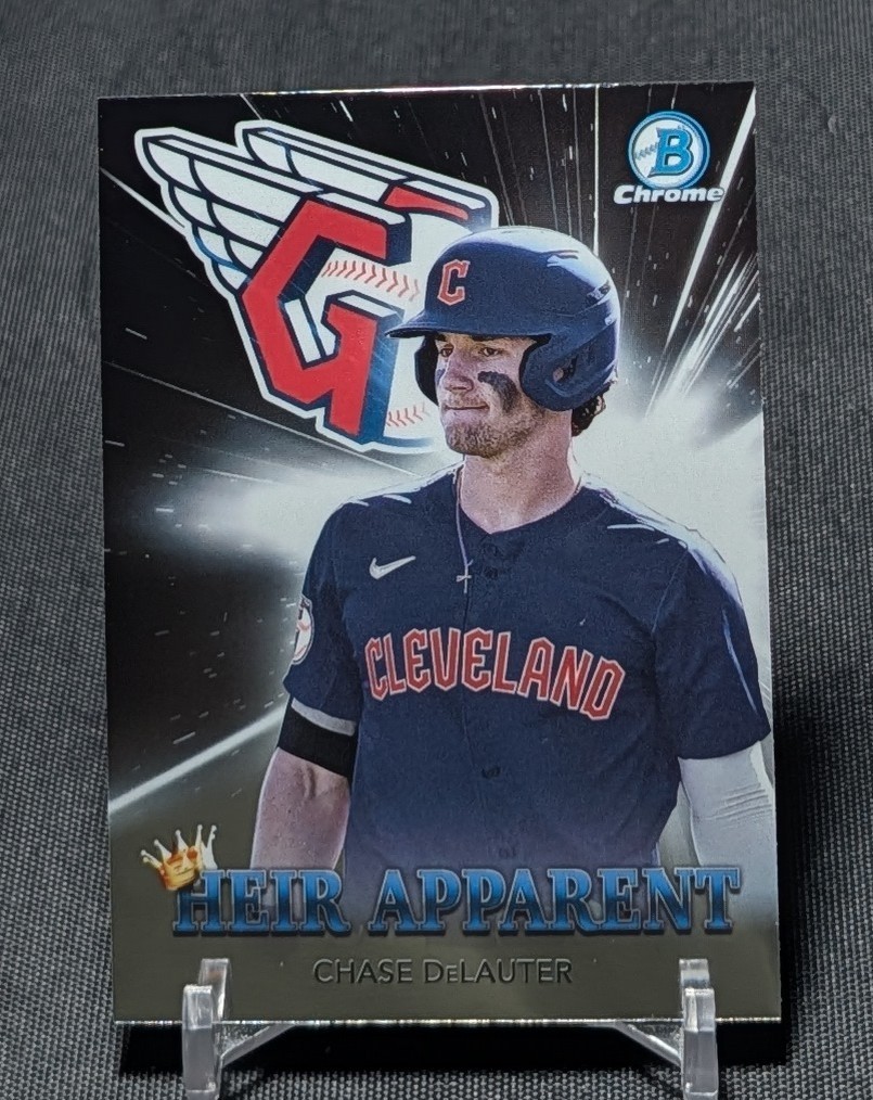 Chase Delauter Heir Apparent Chrome Rookie RC 2022 Bowman Card #HA-13 Guardians