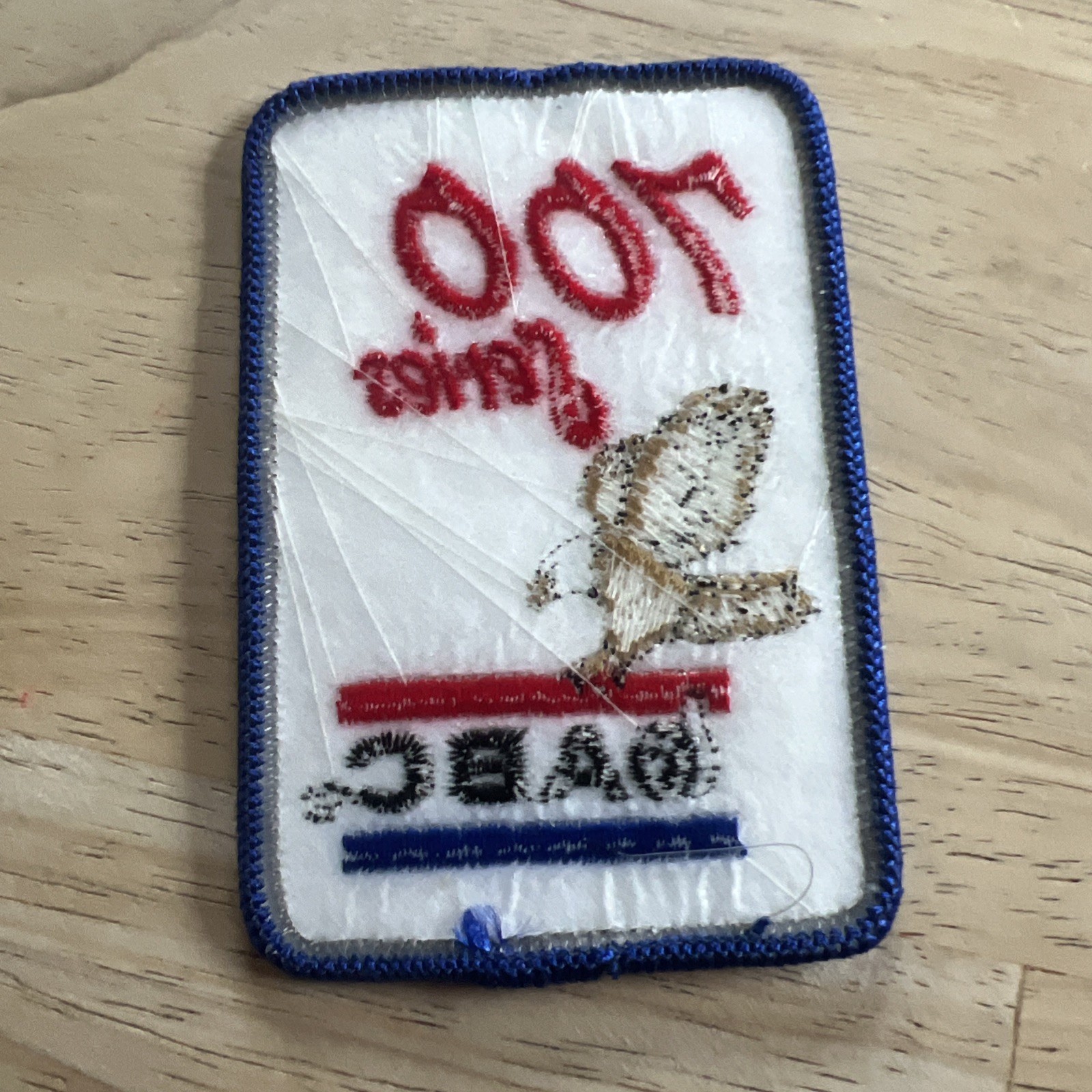 VINTAGE EMBROIDERED PATCH BOWLING RETRO ABC SERIES 700 SERIES EAGLE 2”x3”