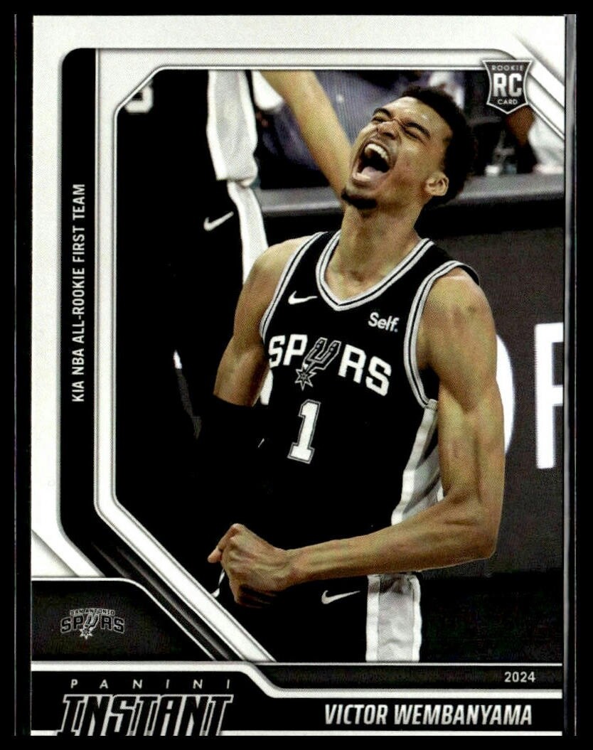 2023-24 Panini Instant 577 Victor Wembanyama San Antonio Spurs RC 1st Team NBA