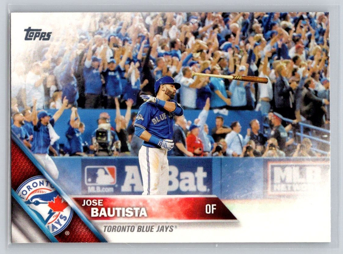 Jose Bautista (2015 ALDS ICONIC BAT FLIP) – 2016 Topps #96 – Toronto Blue Jays
