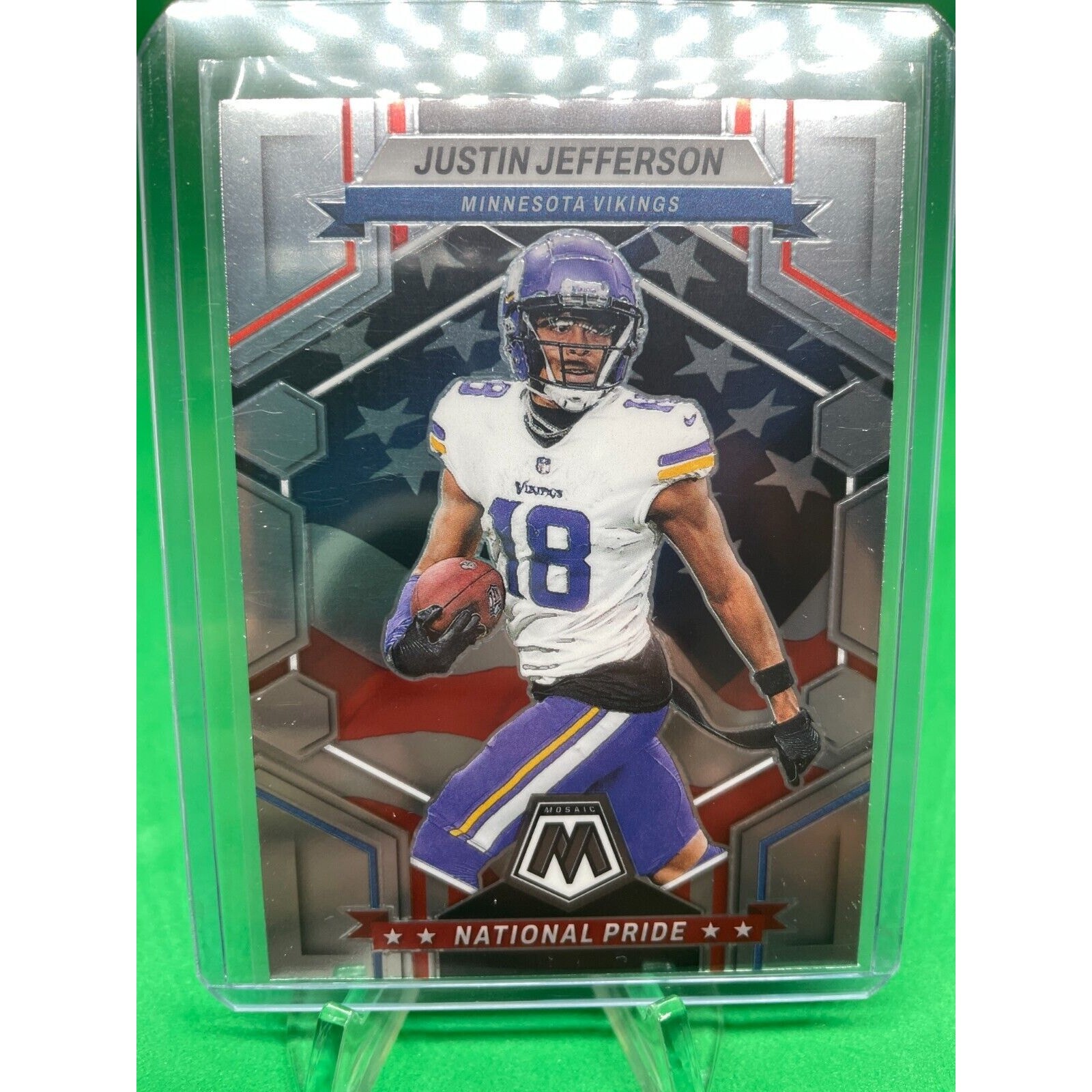 2023 Panini Mosaic #265 Justin Jefferson National Pride Minnesota Vikings