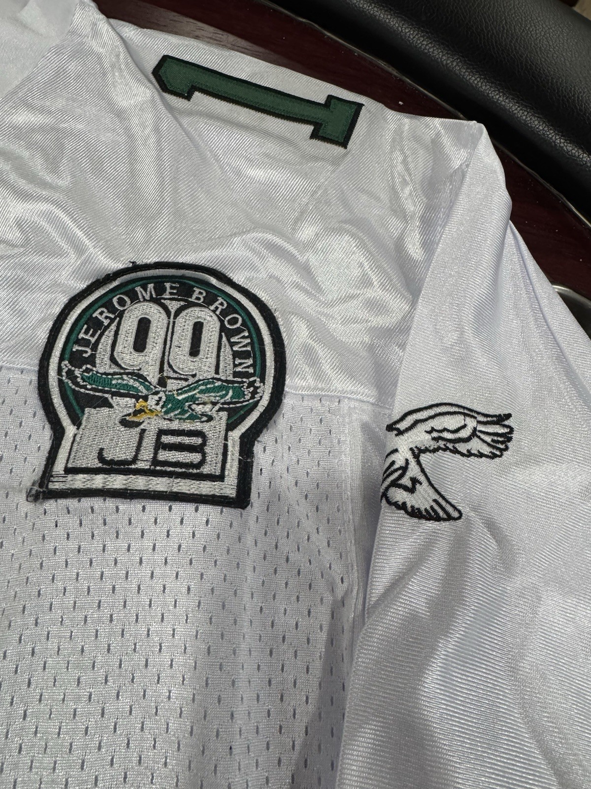 Randall CUNNINGHAM Philadelphia Eagles White All Stitched NWT Jersey w/JB Patch