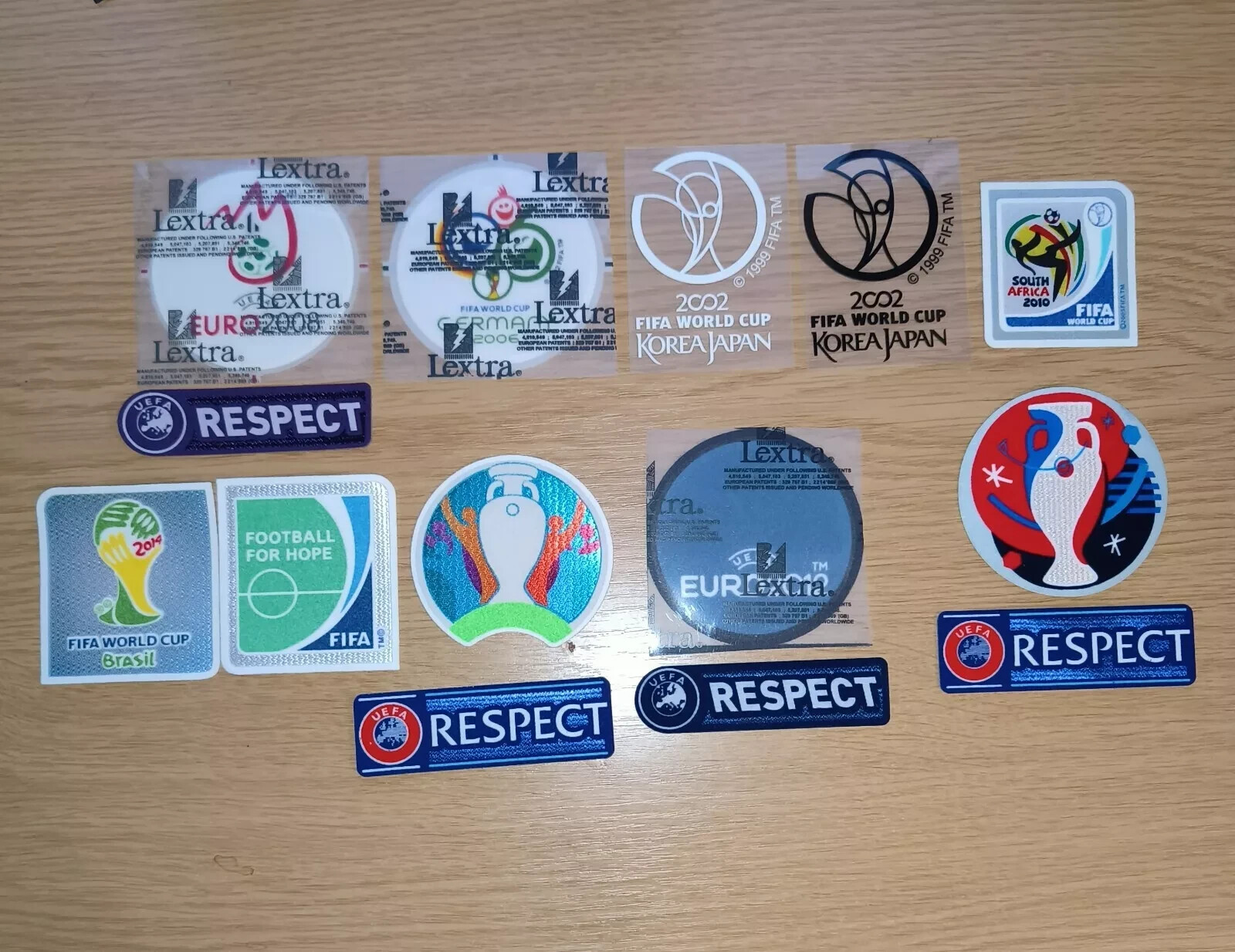 Football Sleeve Patch Badge Euro 2002 2012 2020 World Cup 2002 2010 2014 2024