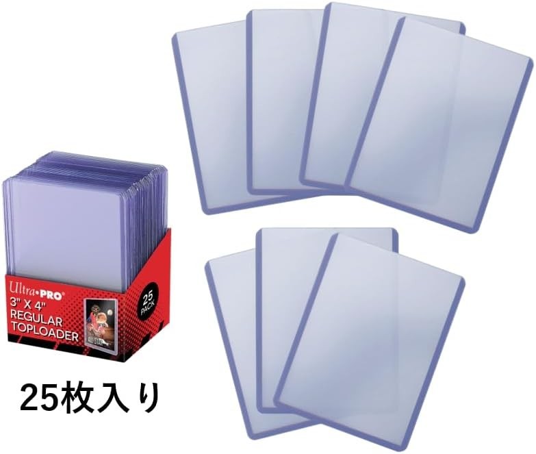 25 Card Top Loaders 3×4 Clear Plastic for Baseball Football Basketball Hockey…