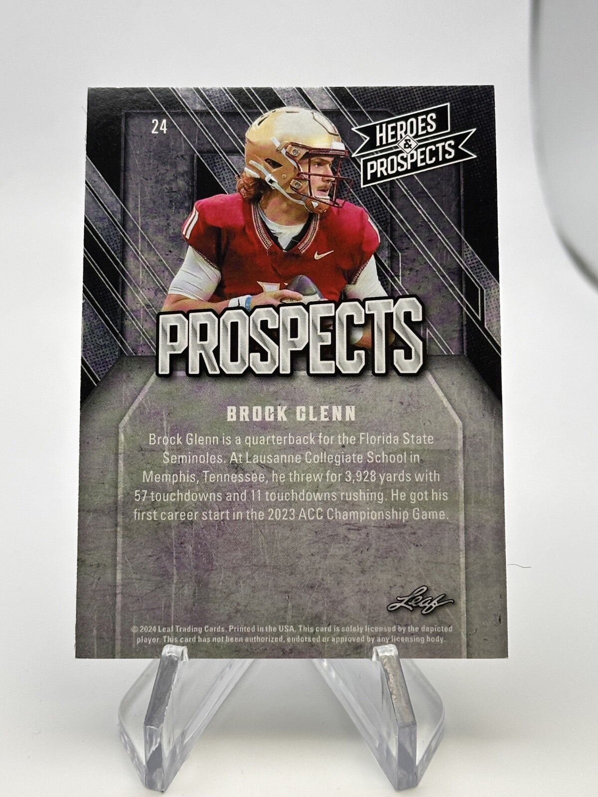 BROCK GLENN 2024 LEAF HEROES & PROSPECTS BRONZE NON-AUTO