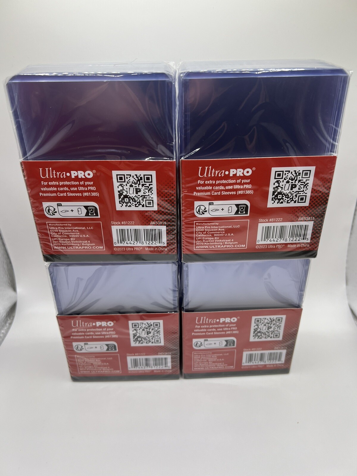 Ultra Pro 3X4 Regular Toploaders 35pt 4 Packs of 25 for Regular Cards, 100 total